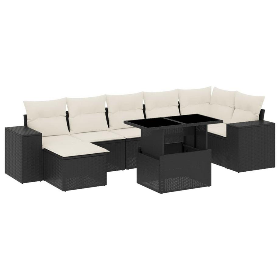 Ensemble de canapés de jardin rotin synthétique