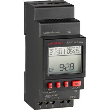 SC 18.13 easy 230V 50-60Hz Hutschienen-Zeitschaltuhr digital 230 V/AC 4000 W