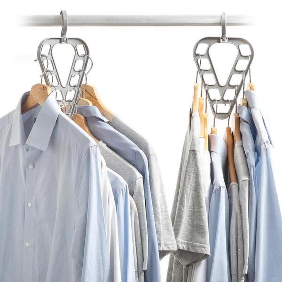 InnovaGoods 2x Bügel für Kleiderbügel  