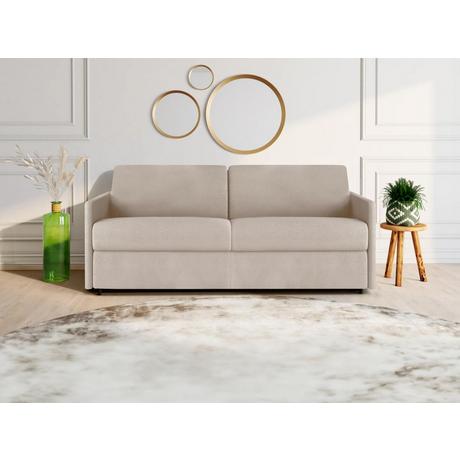 Vente-unique Schlafsofa 4Sitzer Stoff Liegefläche Matratzen CALIFE  