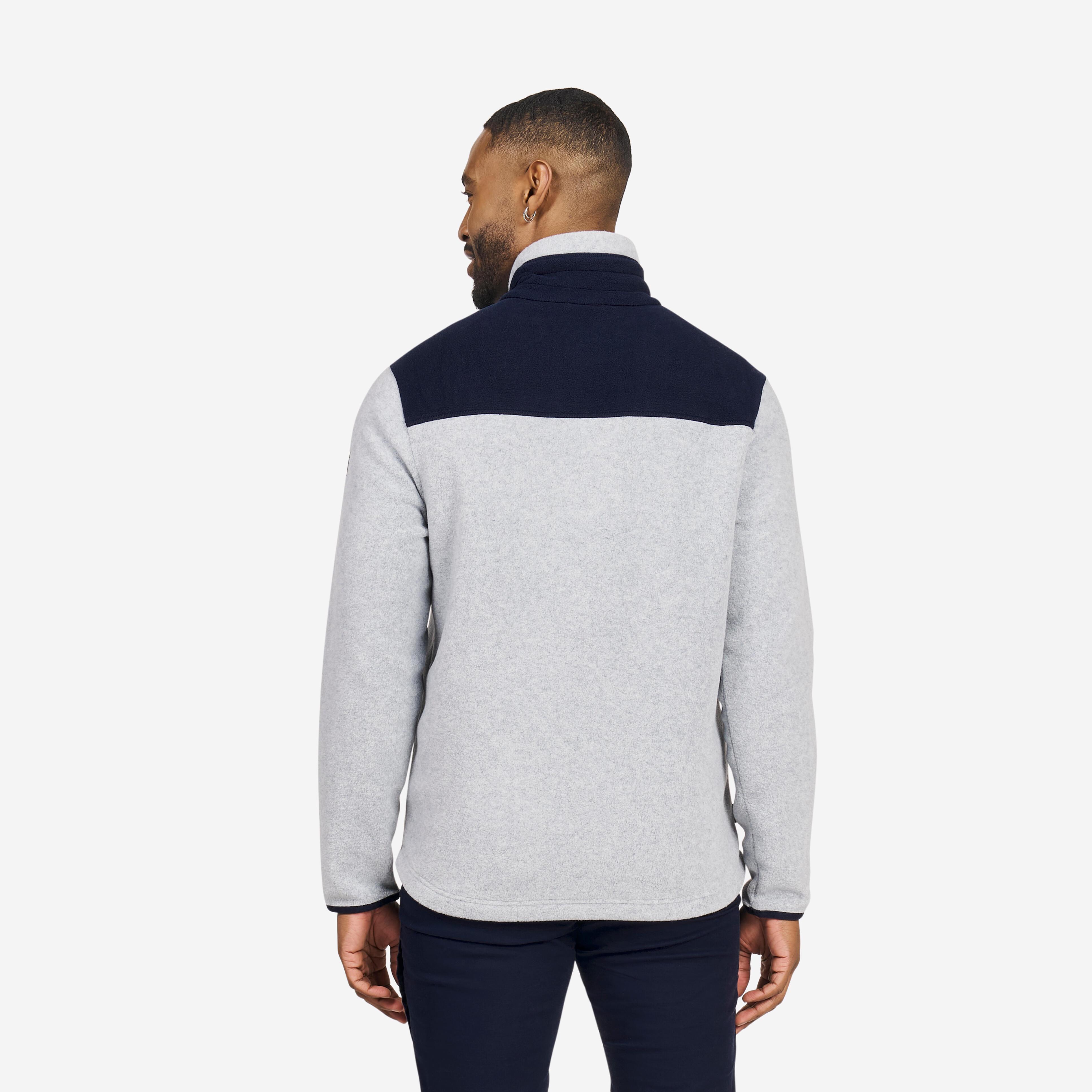 DECATHLON Sailing 100 Giacca in Pile Grigio Melange  