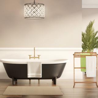 B2X Porta asciugamani da terra in noce  