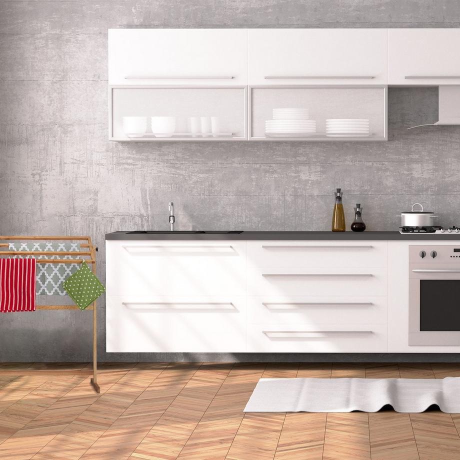 B2X Handtuchhalter stehend aus Walnussholz  