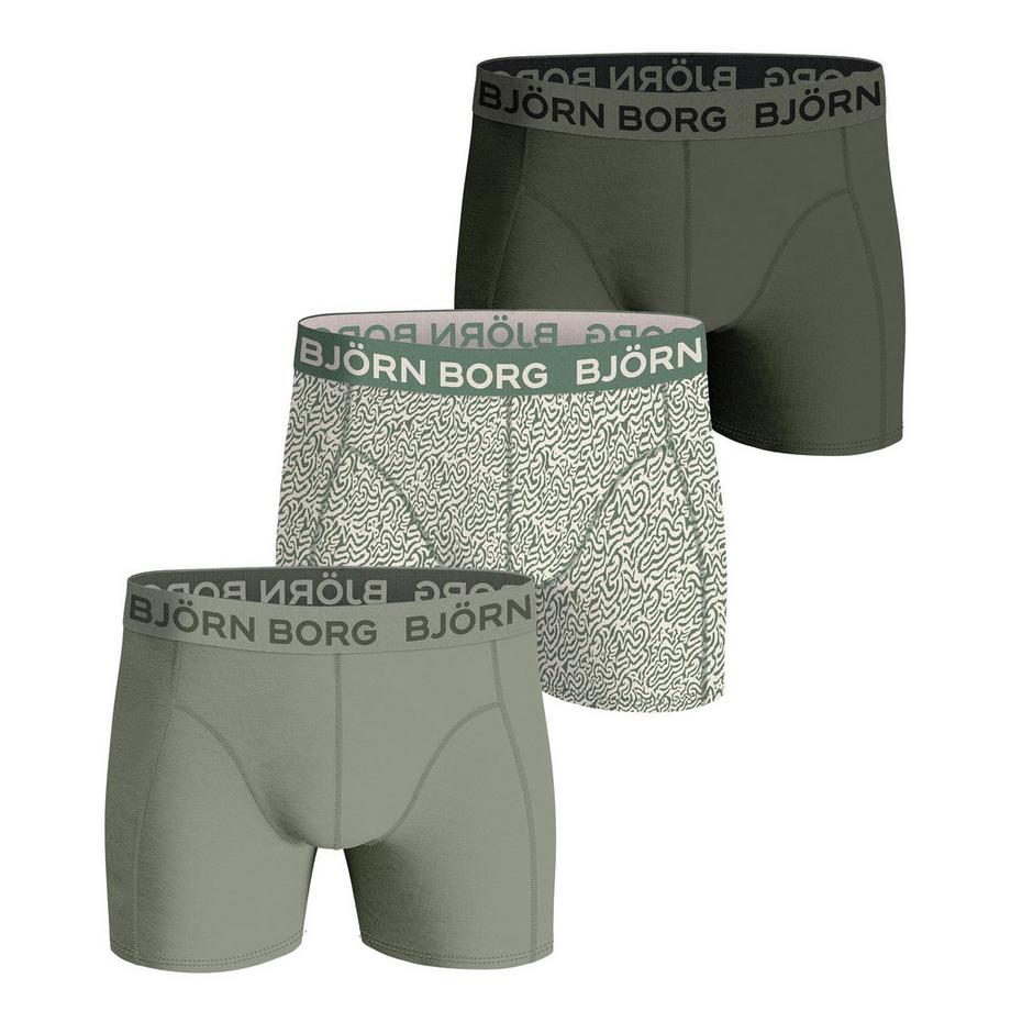 Boxer Uomini Confezione da 3 Aderente alla figura-Cotton Stretch Boxer Trunks 3P