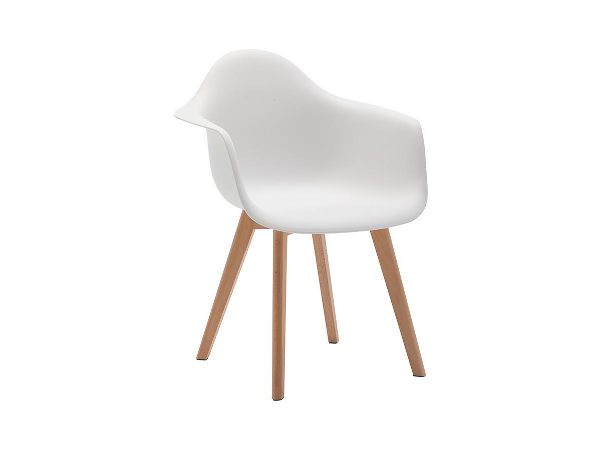 Vente-unique Stuhl mit Armlehnen 6erSet VIXI Polypropylen Buche  