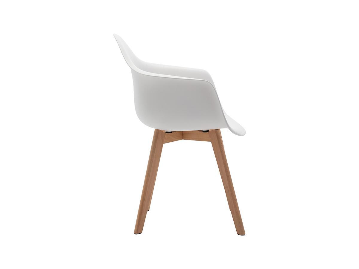 Vente-unique Stuhl mit Armlehnen 6erSet VIXI Polypropylen Buche  