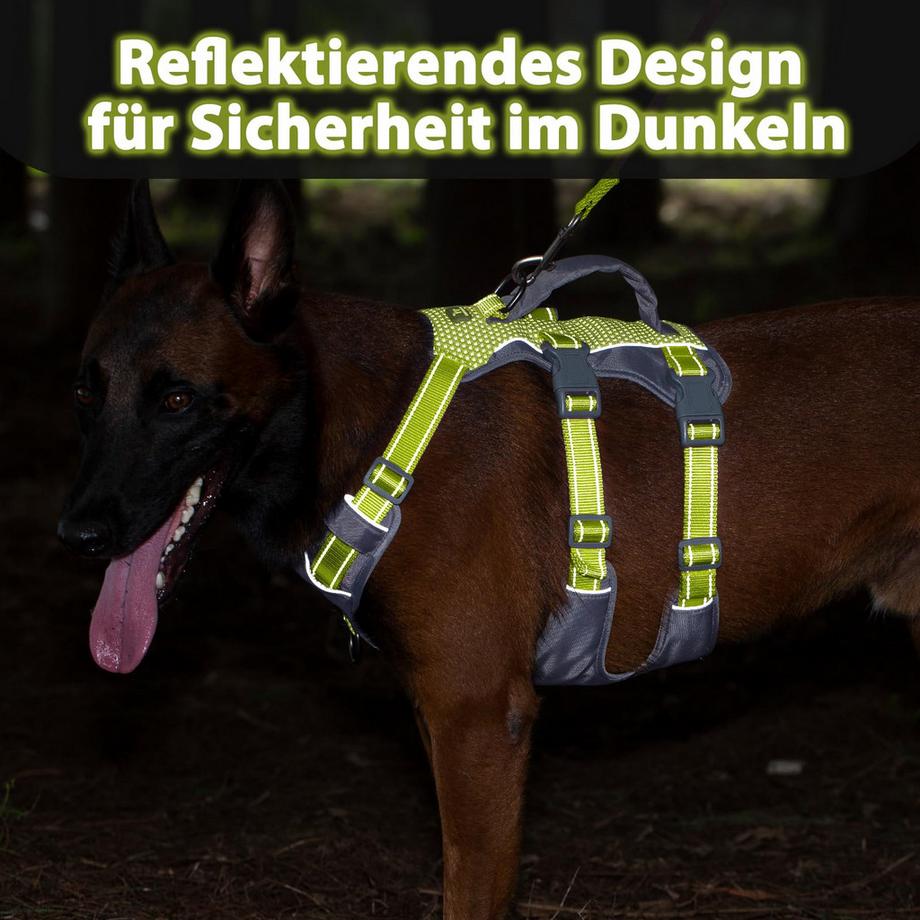 Alopini  Harnais Réfléchissant pour Chien avec Poignée 