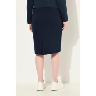 Ulla Popken Gonna di felpa con cerniera e tasche  