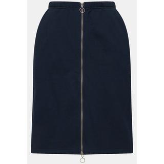 Ulla Popken Gonna di felpa con cerniera e tasche  