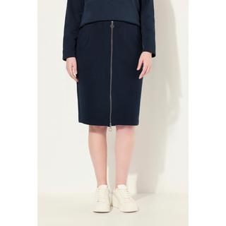 Ulla Popken Gonna di felpa con cerniera e tasche  