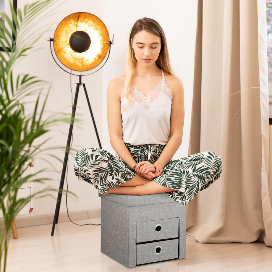 Northix Palette mit Stauraum 2 Schubladen  