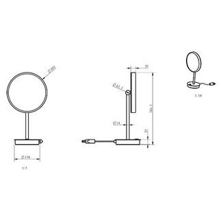 diaqua  LED Kosmetikspiegel Maia, mit Kabel 