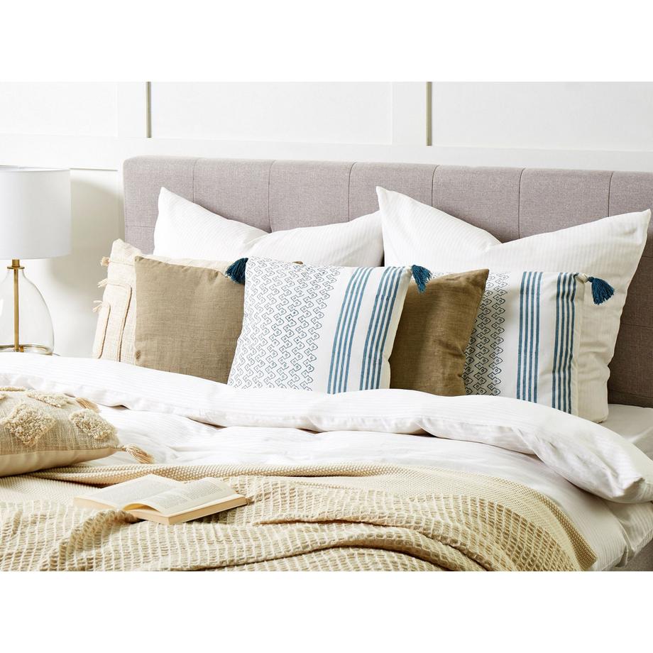 Beliani Set di 2 cuscini en Cotone Moderno TILIA  