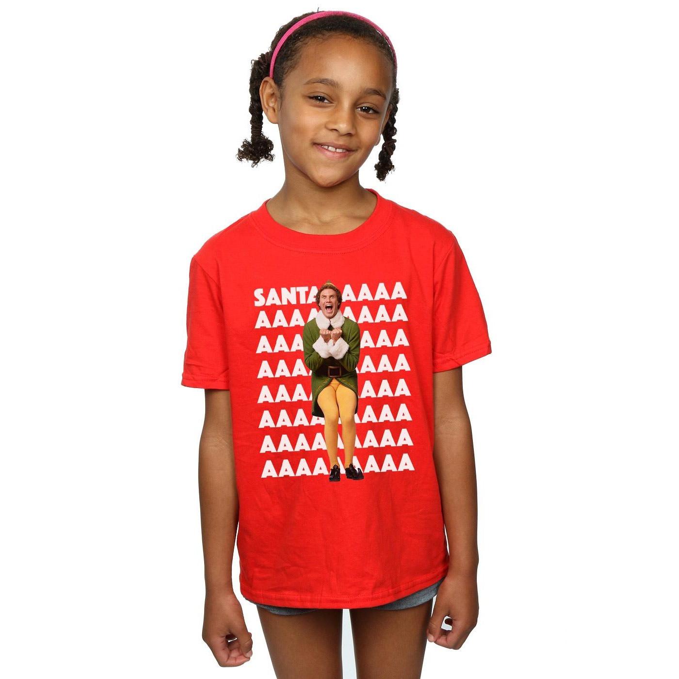 Elf  Buddy Santa Scream TShirt 