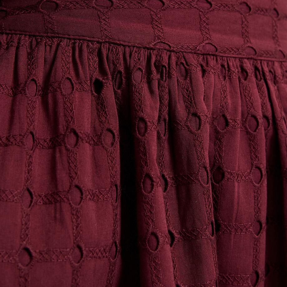 La Redoute Collections Jupe Midi Évasée en Broderie Anglaise  