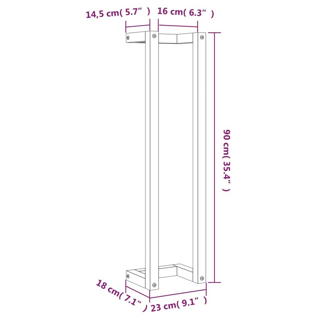 VidaXL Porte-serviette bois de pin  