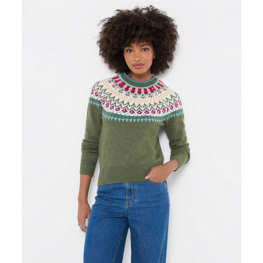 Pull Jacquard Fair Isle Fleuri Tilly