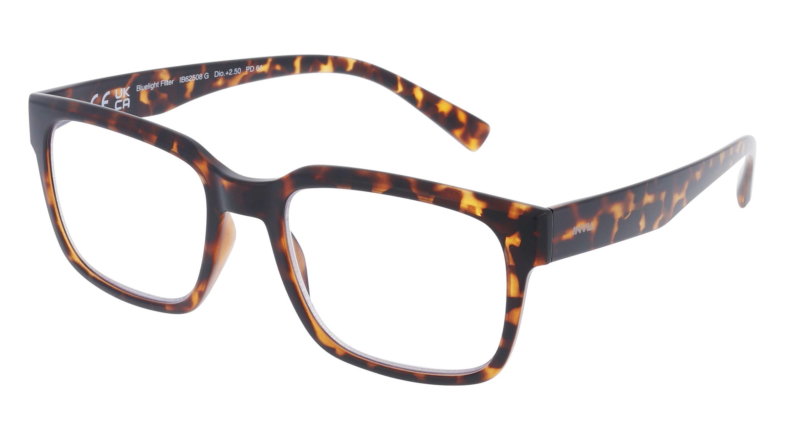 INVU Lesebrille Blaulichtfilter Gläser mit Etui  