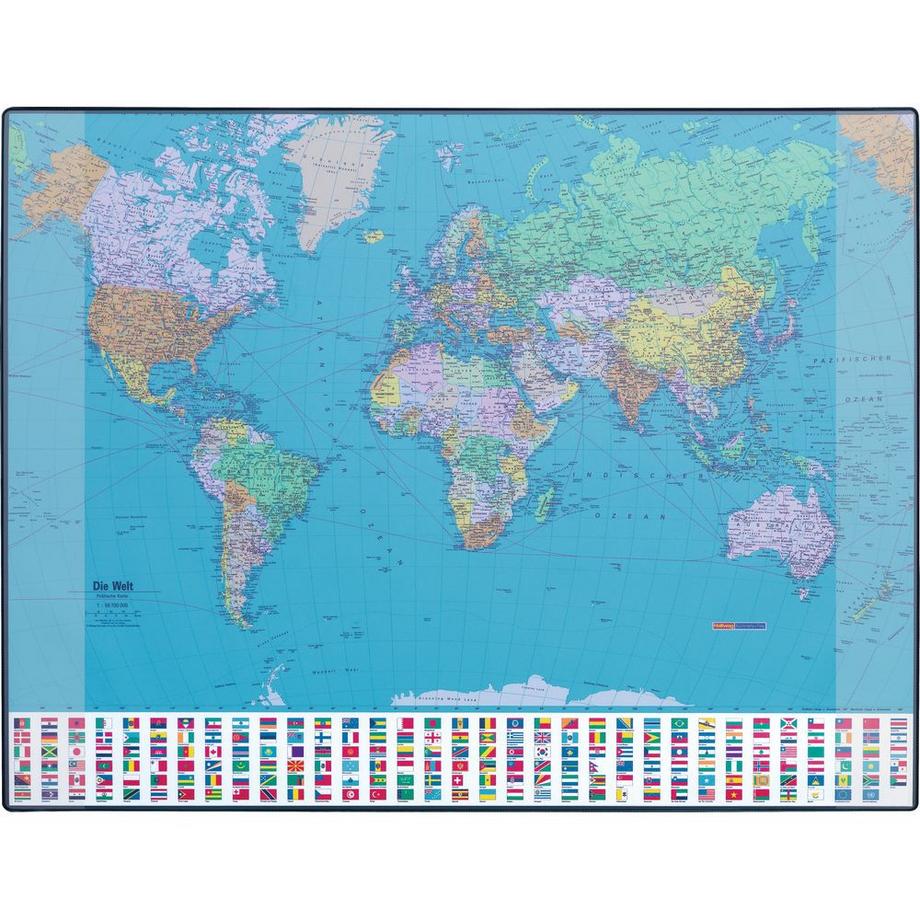 Hansa Tapis de bureau GeoPad carte du monde  