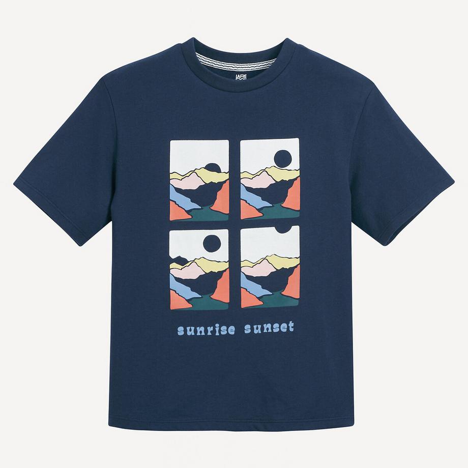 La Redoute Collections  T-shirt manches courtes imprimé paysage 