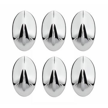 Minihaken oval verchromt