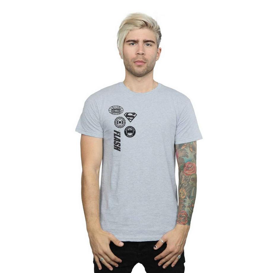 DC COMICS Justice League T-Shirt Stampata  