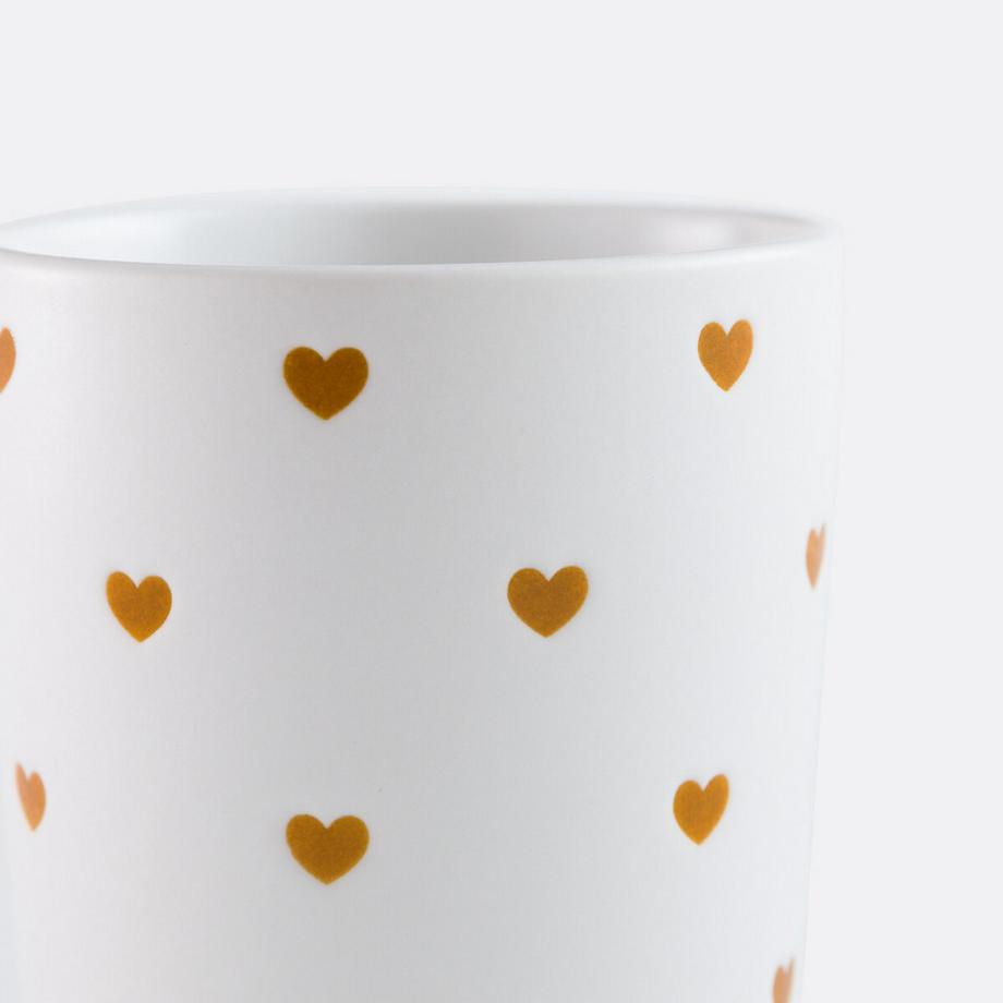 La Redoute Intérieurs Set aus 2 Tassen mit Herzdruck  