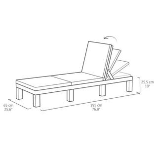 Keter Chaise longue polypropylène  