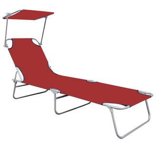 VidaXL Chaise longue tissu  