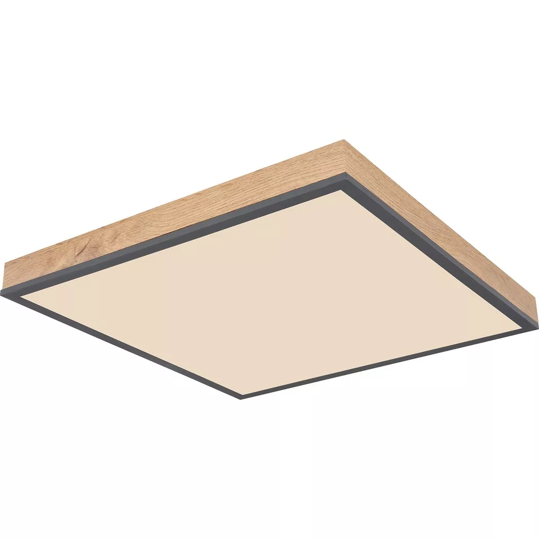 mutoni – Deckenleuchte Doro Aluminium Graphit LED 45×45, One Size, Multicolor