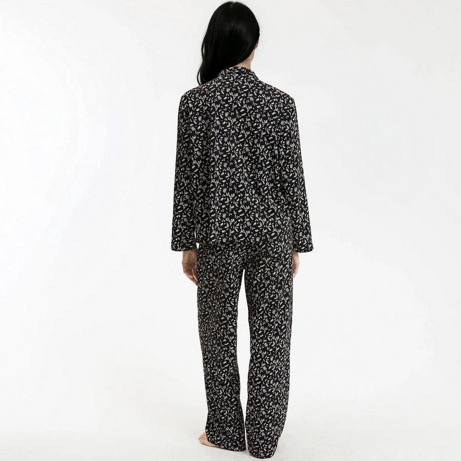 La Redoute Collections Pyjama Jersey Manches Longues Fleuri  