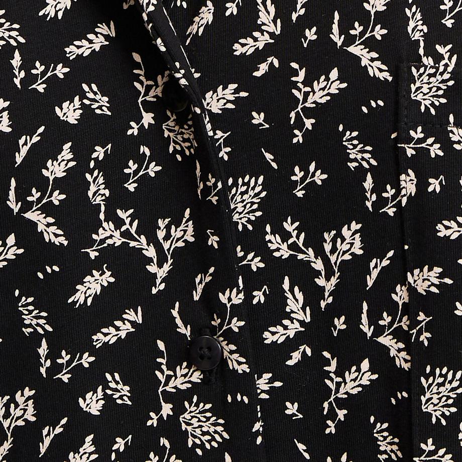 La Redoute Collections Pyjama Jersey Manches Longues Fleuri  