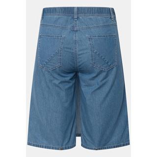 Ulla Popken  Short Mary en jean. Coupe 5 poches, taille élastique. 