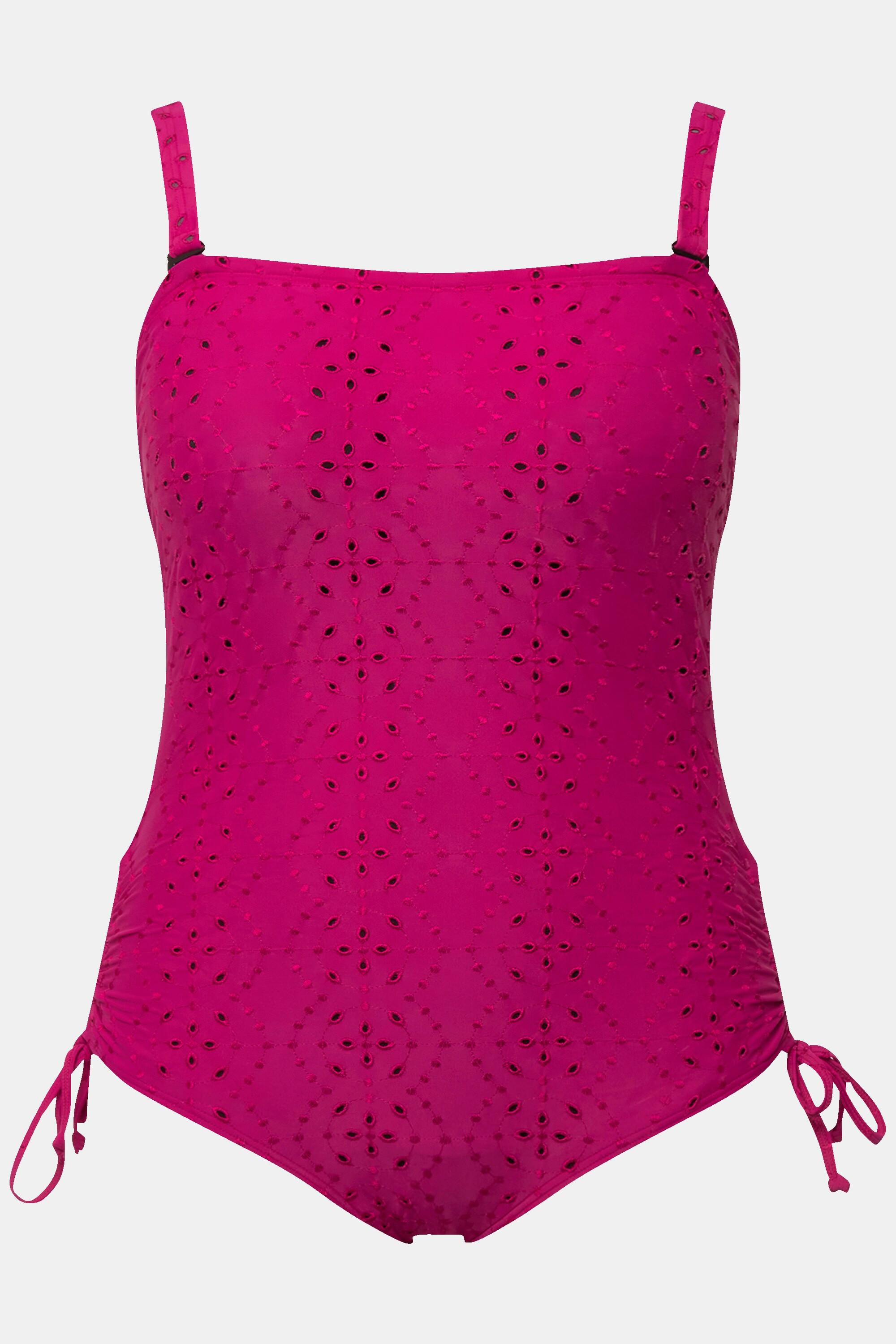 Ulla Popken Maillot de bain Structure de vrille Bonnets souples Bretelles amovibles  