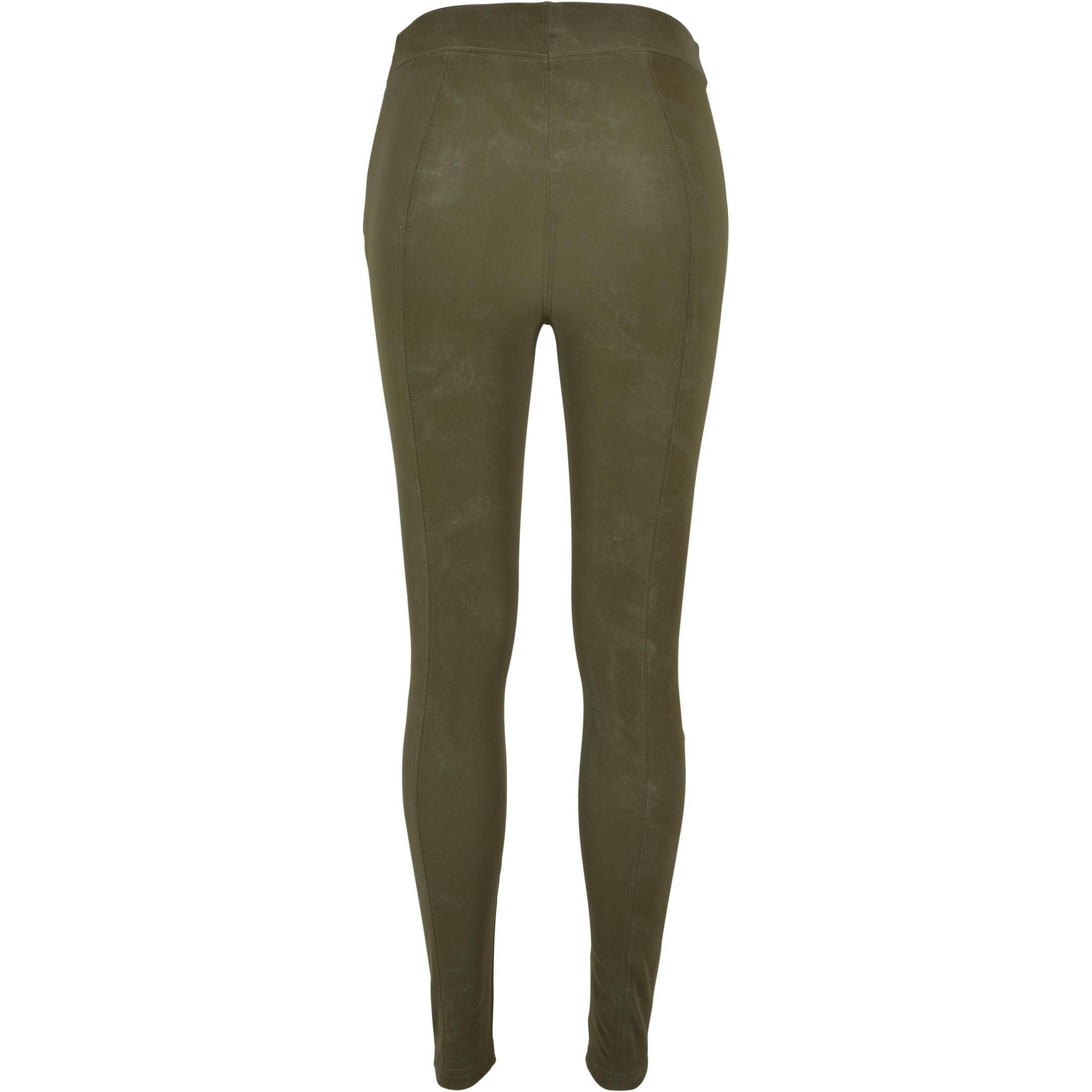 URBAN CLASSICS Pantaloni effetto pelle lavata  