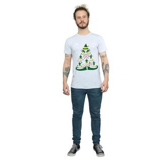 Elf T-shirt Arbre de Noël Manches Courtes  