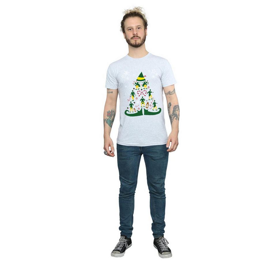 Elf Weihnachtsbaum Kurzarm T-Shirt  