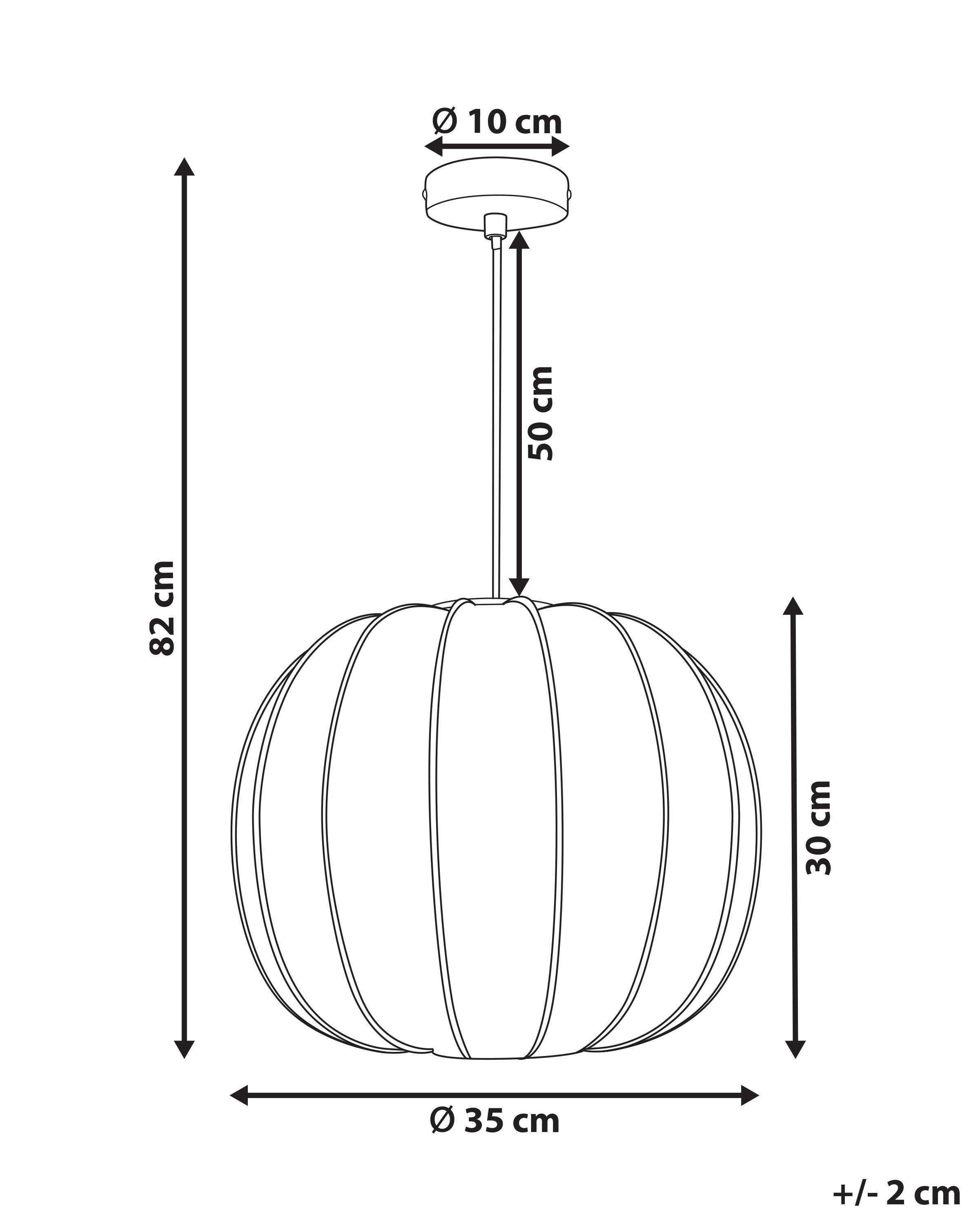 Beliani Lampadario en Nylon Moderno MARIETA  