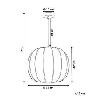 Beliani Lampadario en Nylon Moderno MARIETA  