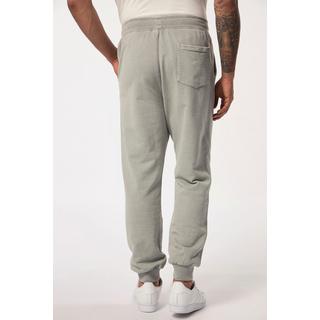 JP1880  Pantalon de jogging en molleton, taille élastique et délavage vintage gris moyen 