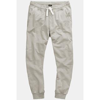 JP1880  Pantalon de jogging en molleton, taille élastique et délavage vintage gris moyen 