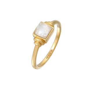 Elli  Ring Quadrat Vintage Mit Mondstein 