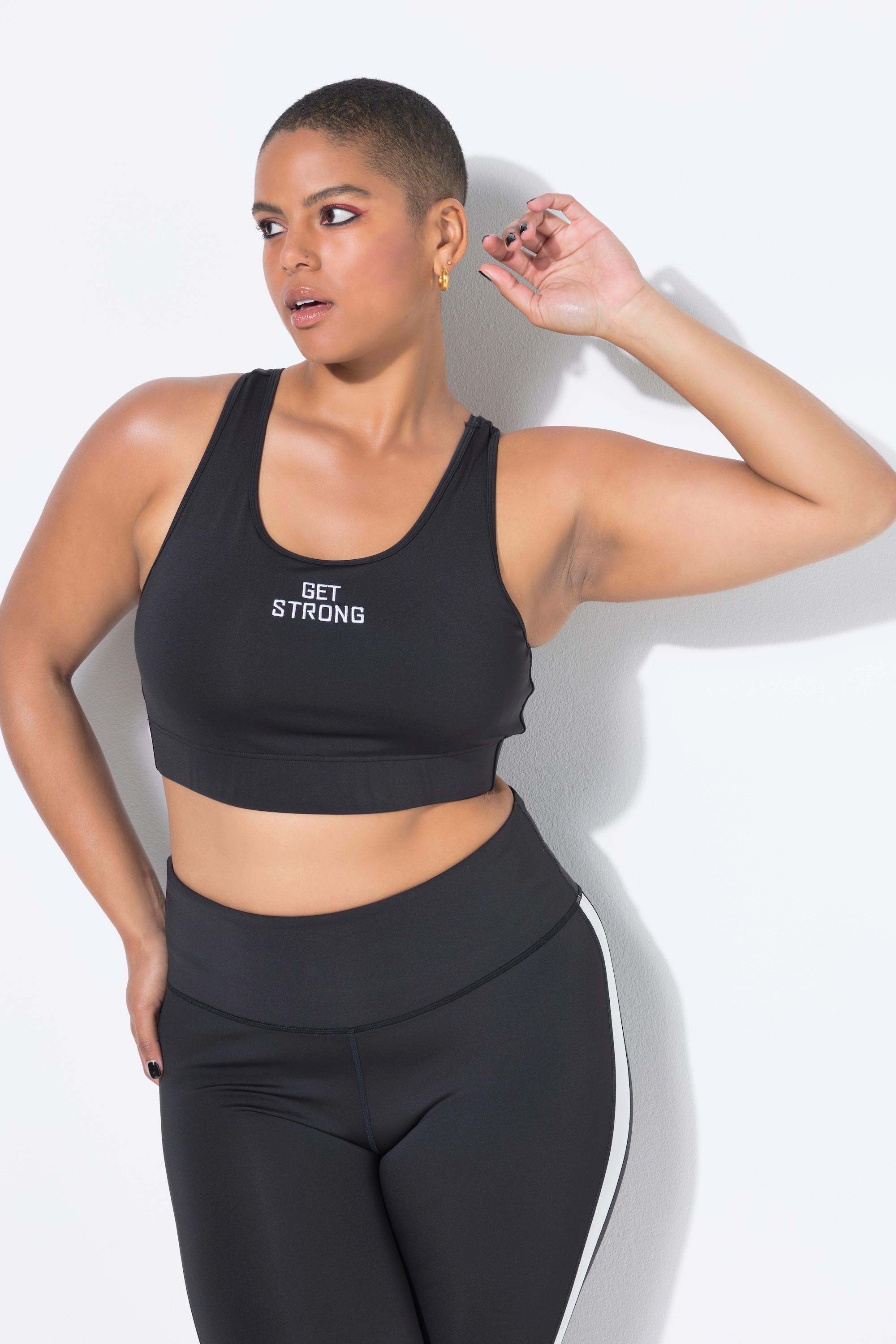 Studio Untold Soutien-gorge de sport dos nageur GET STRONG Statement Doublure en mesh Bonnets souples  