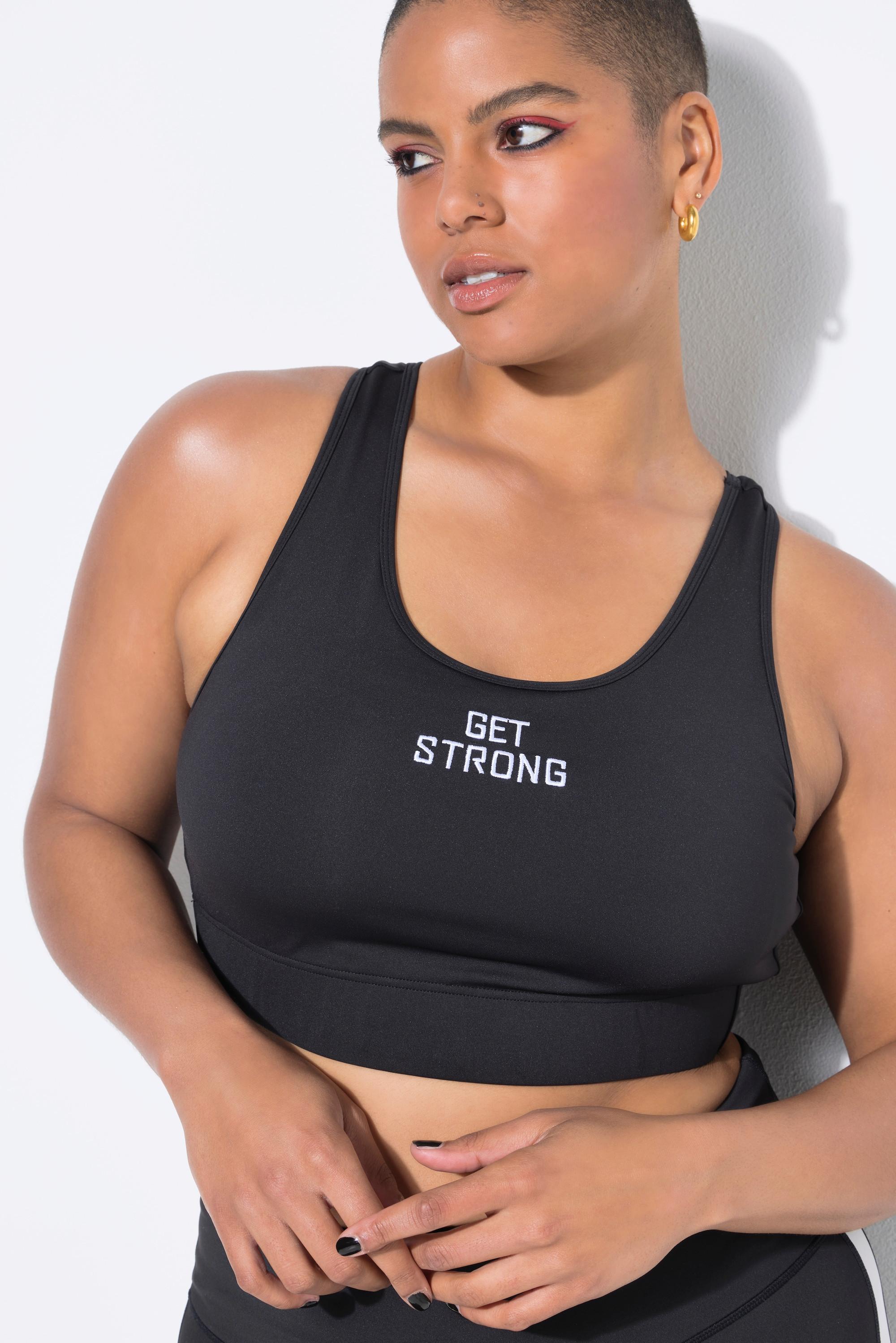 Studio Untold Soutien-gorge de sport dos nageur GET STRONG Statement Doublure en mesh Bonnets souples  