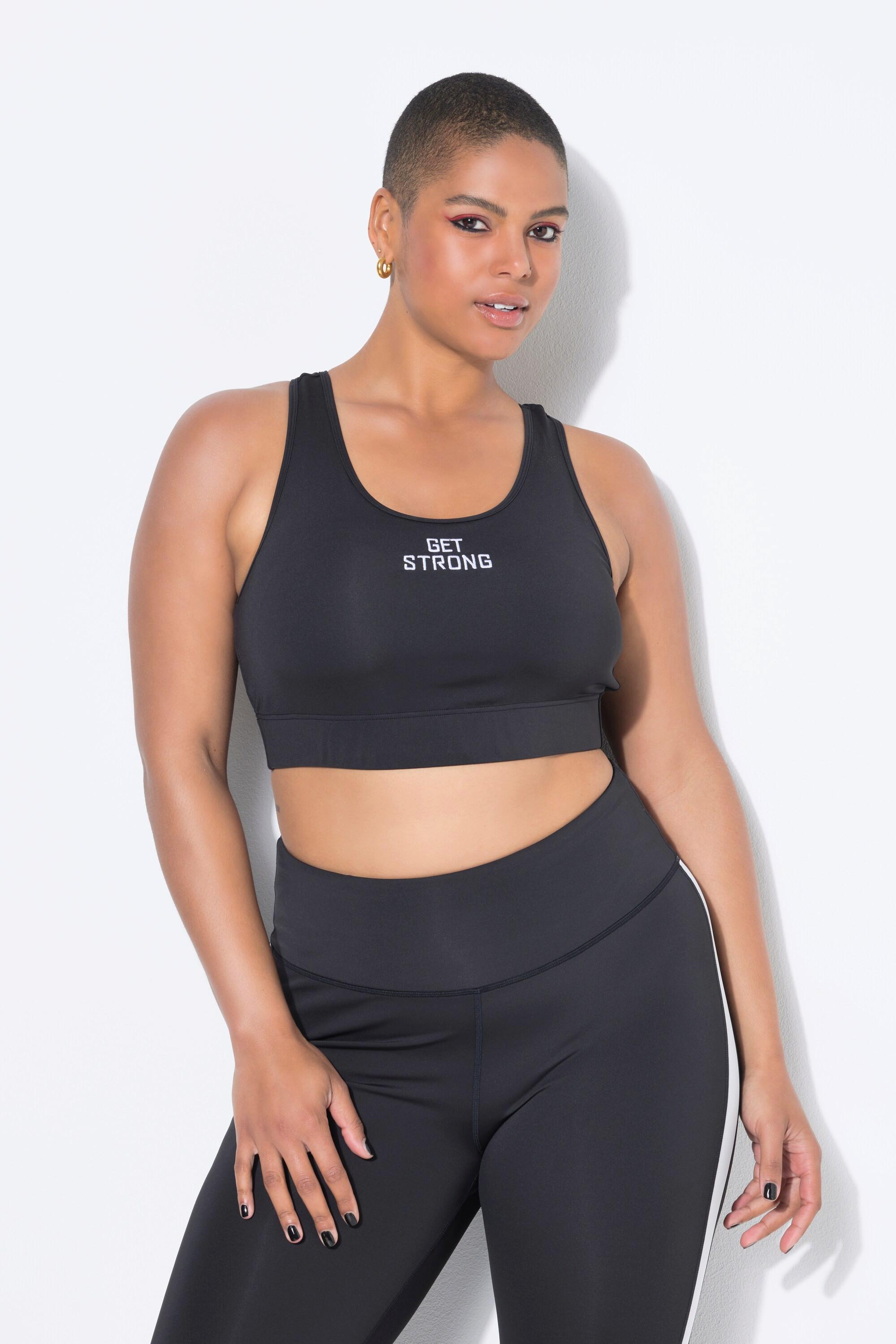 Studio Untold Soutien-gorge de sport dos nageur GET STRONG Statement Doublure en mesh Bonnets souples  