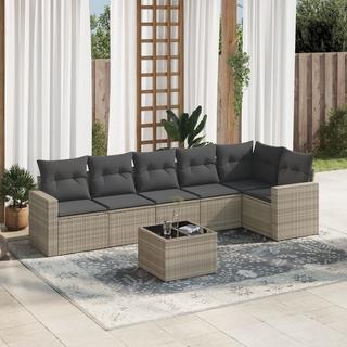 VidaXL set divano da giardino Polirattan  