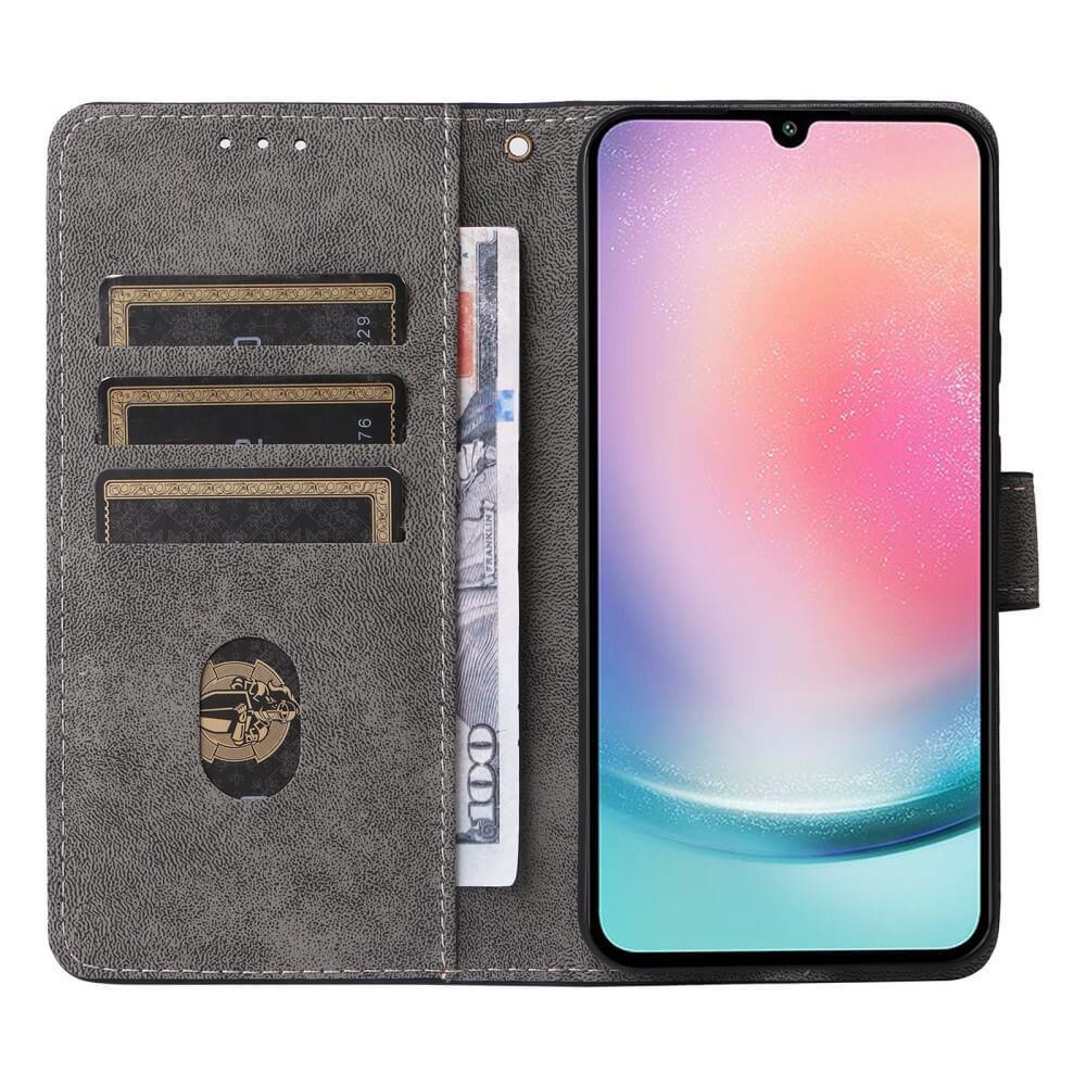 Cover-Discount  Galaxy S25 - Ledertasche mit RFID Blocker 