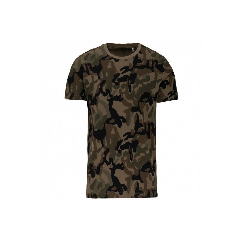 Kariban T-Shirt Col Rond Camo  