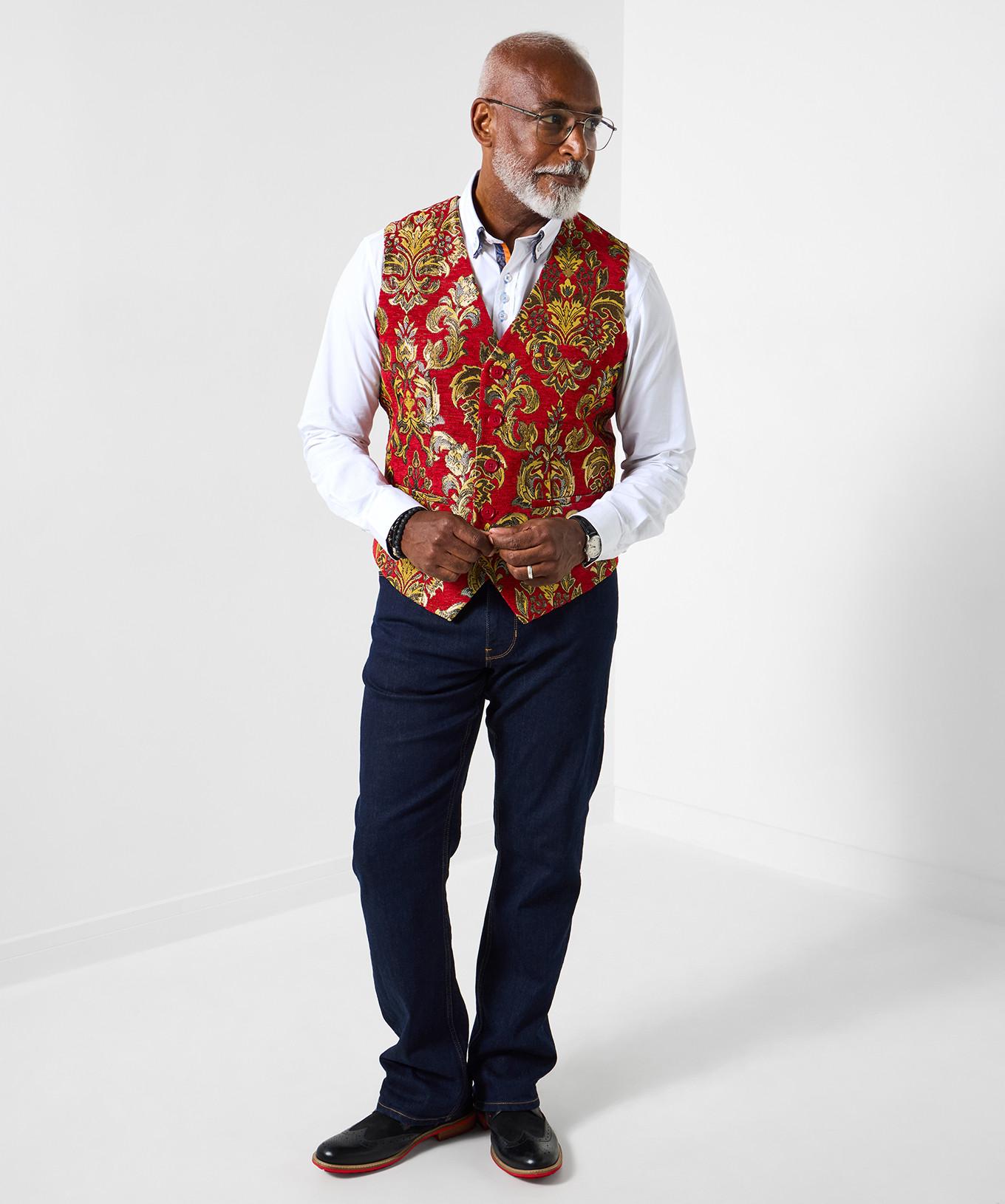 Joe Browns Gilet Jacquard abbottonato  