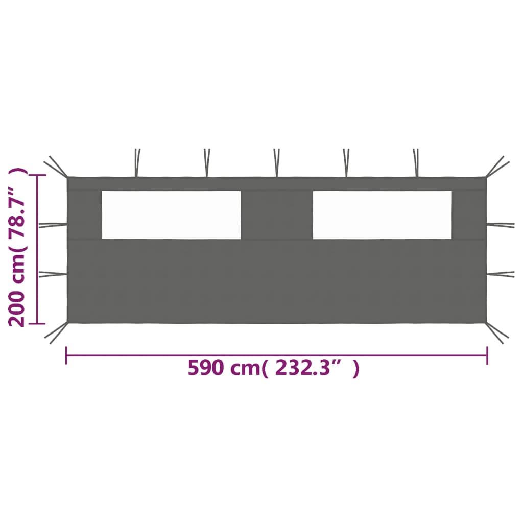 VidaXL Pavillon-seitenwand gewebe  